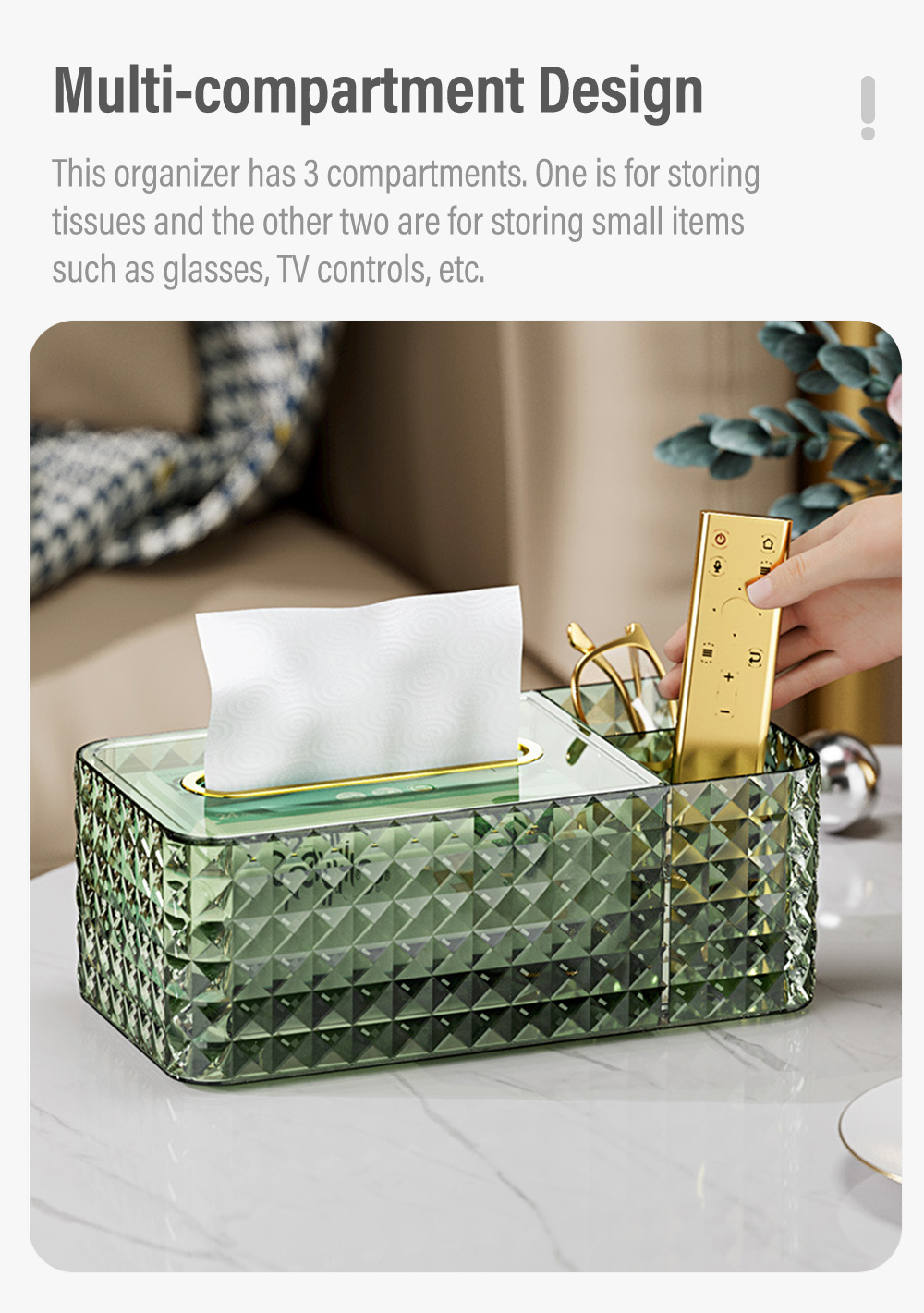 Diamond Texture Tissue Organizer-5